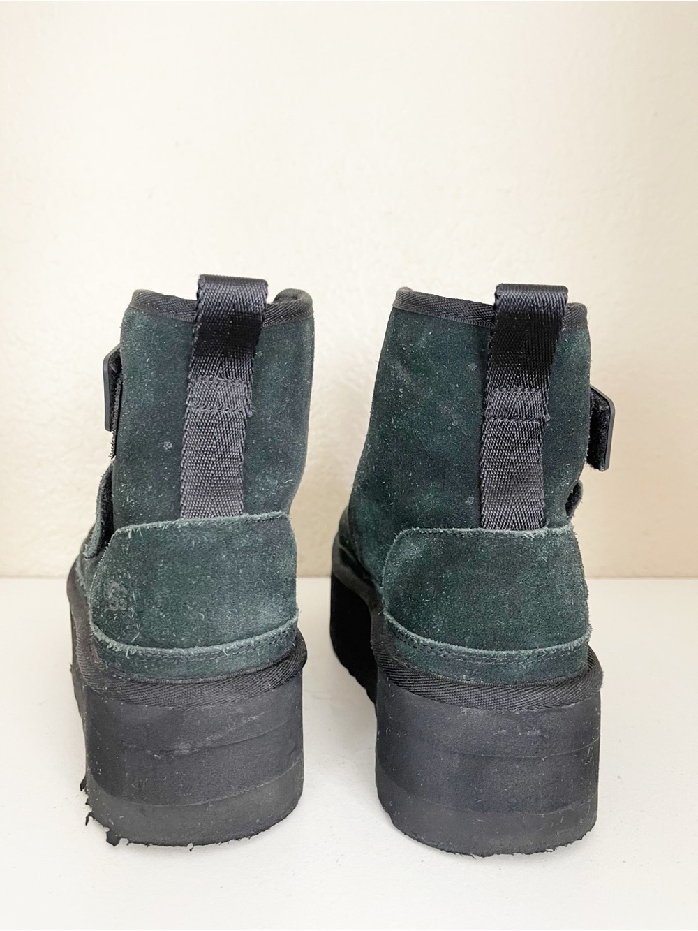 UGG Neumel Platform boots in Black Suede Ankle Boot with Dual Straps - Picture 11 of 16